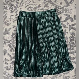 NWT JANIE AND JACK GREEN WIDE LEG PLEATED PANTS